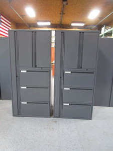 lot 6 image: (2) Multi Compartment ShopGarage Cabinets 24x30x65