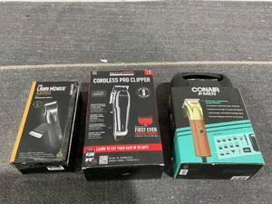 lot 110 image: LOT OF 3 Mens Hair Trimmers