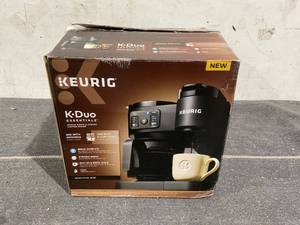 lot 130 image: Keurig K-Duo Essentials, Hot & Iced Single-Serve K-Cup Pod Coffee Maker & Carafe