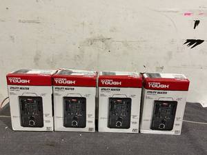 lot 136 image: LOT OF 4 Hyper Tough 1500W Milkhouse Utility Heater
