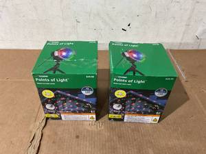 lot 228 image: LOT OF 2 Christmas Lightshow Points of Light Projector