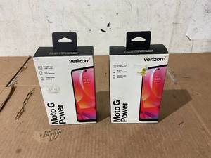 lot 11 image: LOT OF 2 Motorola Moto G Power (2022)  for Verizon  64 GB  Dark Groove