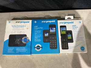 lot 374 image: LOT OF 3 AT&T Prepaid Electronics