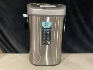 lot 376 image: Nine Stars 21 Gallon Trash Can, Motion Sensor Touchless Kitchen Trash Can, Stainless Steel