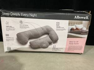 lot 395 image: Allswell Full Wrap-Around Oversized Pregnancy Pillow