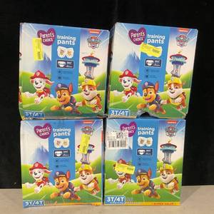 lot 400 image: LOT OF 4 Parents Choice Paw Patrol Training Pants for Boys, 3T4T, 86