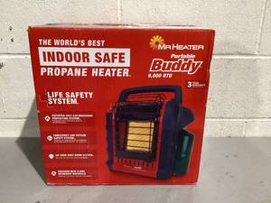 lot 495 image: Mr. Heater Portable Buddy 9,000 BTU Propane Radiant Space Heater