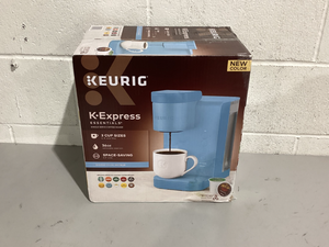 lot 511 image: Keurig K-Express Essentials Sky Blue Single-Serve K-Cup Pod Coffee Maker