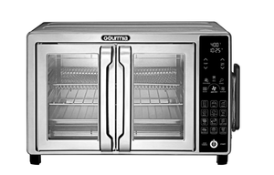 lot 55 image: Gourmia 6-Slice Digital Toaster Oven Air Fryer, with 18 One-Touch Presets & Temp Probe, Stainless Steel