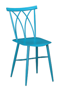 lot 112 image: LOT OF 3 Lifestyle Solutions Ava Modern Blue Wood Accent Chair for Indoor and Outdoor Use
