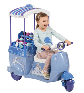 lot 248 image: Huffy Disney Frozen Ice Cream Cart, 6V Battery Ride-On Toy, Ice Cream Toys