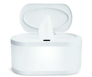 lot 382 image: Munchkin Touch Free Baby Wipe Warmer with Nightlight & Motion Sensor