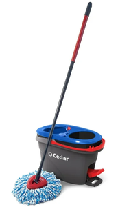 lot 515 image: O-Cedar RinseClean Clean Water Spin Mop and Bucket System  Clean with Clean Water  Removes 99% of Bacteria