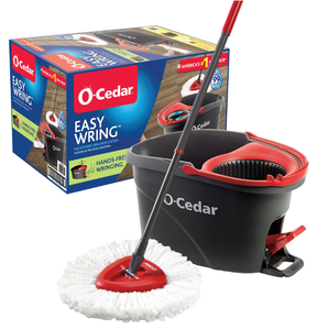 lot 540 image: LOT OF 2 O-Cedar EasyWring Spin Mop & Bucket System