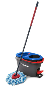 lot 541 image: O-Cedar RinseClean Clean Water Spin Mop and Bucket System  Clean with Clean Water  Removes 99% of Bacteria