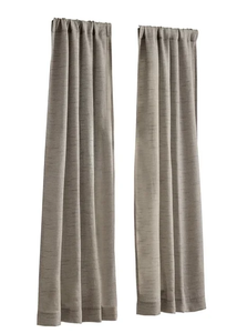 lot 545 image: LOT OF 2 Mainstays Como Textured Light Filtering Curtain Panel Pair