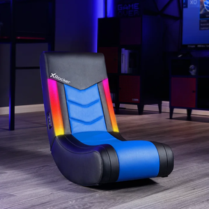 lot 614 image: X Rocker Solo Floor Rocker Gaming Chair with RGB Lighting