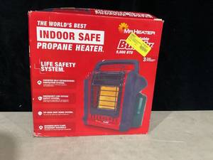 lot 411 image: Mr. Heater Brand Portable Buddy 9,000 BTU Outdoor Camping Liquid Propane Heater