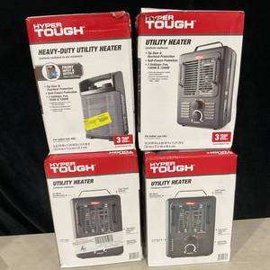lot 419 image: LOT OF 4 Hyper Tough Utility Heaters