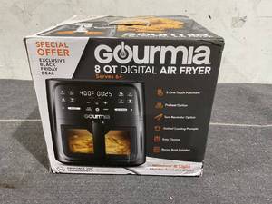 lot 74 image: Gourmia 8-Quart Digital Window Air Fryer, with 8 One-Touch Functions