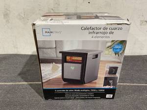 lot 80 image: Mainstays 1500W Electric 4-Element Infrared Cabinet Space Heater for Indoor
