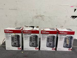 lot 139 image: LOT OF 4 Hyper Tough 1500W Milkhouse Utility Heater