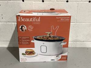 lot 527 image: Beautiful 6 Qt Programmable Slow Cooker