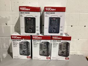 lot 530 image: LOT OF 5 Hyper Tough 1500W Milkhouse Utility Heater