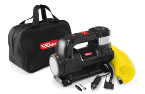 lot 630 image: LOT of 2 Hyper Tough DC 12V Heavy Duty Direct Drive Digital Tire Inflator with Detachable LED Light