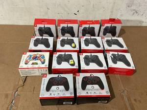 lot 275 image: LOT OF 14 Nintendo Switch Wired Controllers