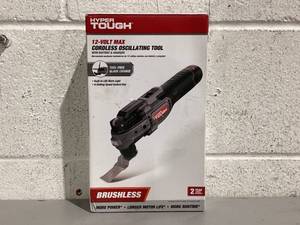 lot 557 image: Hyper Tough 12V Max Lithium-Ion Brushless Oscillating Multi-Tool with 1.5Ah Battery and Charger