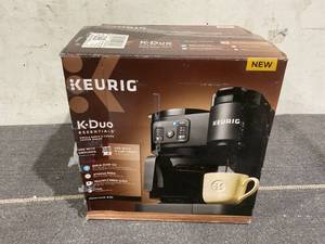 lot 171 image: Keurig K-Duo Essentials, Hot & Iced Single-Serve K-Cup Pod Coffee Maker & Carafe