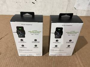 lot 306 image: LOT OF 2 Mophie Universal - Wireless charging pad  AC power adapter - 15 Watt