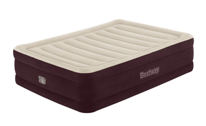 lot 165 image: Bestway Maroon Tritech Airbed Queen 20 with Built-in AC Pump