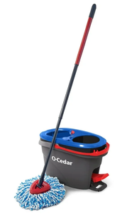 lot 315 image: O-Cedar RinseClean Clean Water Spin Mop and Bucket System  Clean with Clean Water  Removes 99% of Bacteria