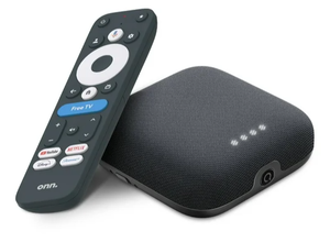 lot 581 image: Onn. Google TV 4K Pro Streaming Device (New, 2024), 4K UHD resolution, Dolby Vision & Dolby ATMOS, Hands-Free Voice Control, Smart Hub
