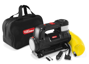lot 592 image: LOT OF 2 Hyper Tough DC 12V Heavy Duty Direct Drive Digital Tire Inflator with Detachable LED Light