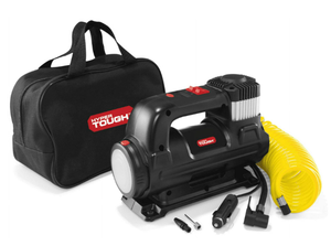 lot 598 image: Hyper Tough DC 12V Heavy Duty Direct Drive Digital Tire Inflator with Detachable LED Light