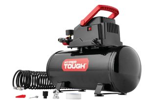 lot 671 image: Hyper Tough Black 100 PSI Oil-free Portable Air Compressor 3 gal