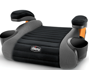 lot 672 image: Chicco GoFit Backless Booster Car Seat - Shark (Grey)