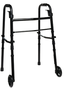 lot 679 image: Equate Folding Walker with Wheels, Black