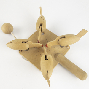 lot 26 image: Wooden Chicken Pecking Toy