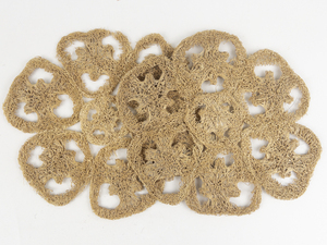 lot 29 image: Set of Two Dried Sea Sponge Doily Made in Venezuela