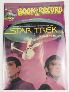 lot 43 image: 1979 Star Trek Passage To Moauv Book & Record Set Mint Condition In Package Sealed PR 25