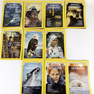 lot 122 image: 1976 National Geographics Magazines -Missing April & May