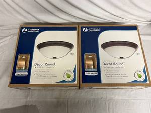 2 Lithonia Lighting Decor Rounds - Dark Bronze