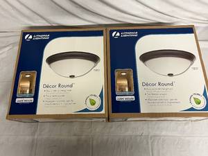 2 Lithonia Lighting Decor Rounds - Dark Bronze
