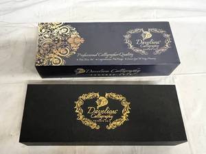 2 Packs of Daveliou Calligraphy 20pc Sets - Black