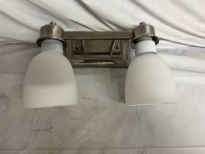 3 Sunset Lighting Bixby Vanity Light Fixtures - Bright Satin Nickel