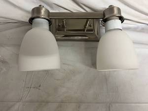 3 Sunset Lighting Bixby Vanity Light Fixtures - Bright Satin Nickel